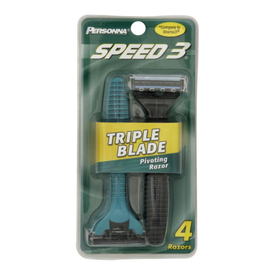 Personna Razor Blades - Triple Blade - 4 Pack - Maras Green